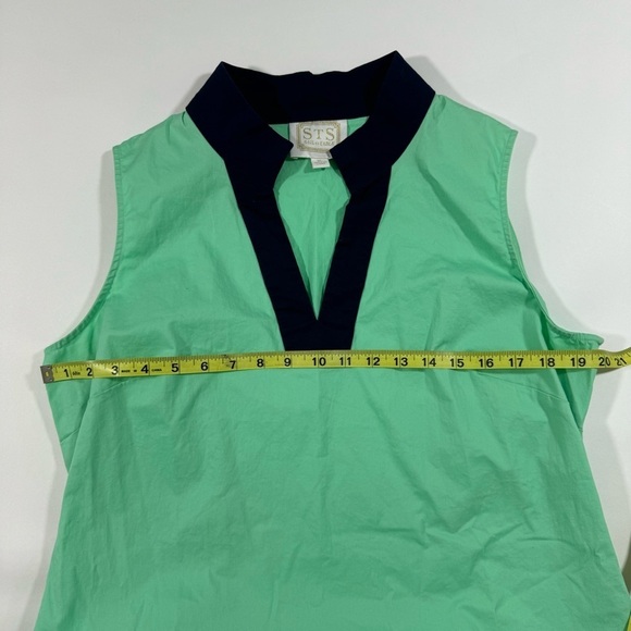 STS Sail To Sable Colorblock Shift Dress Size XL Green Blue - Picture 6 of 6